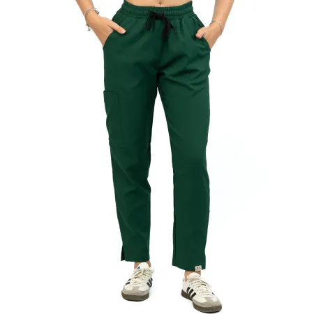 Spodnie medyczne MEDI TEDDY - VELVERDA DEEP FOREST